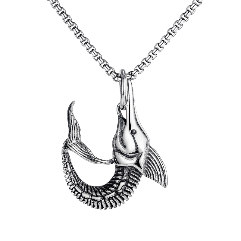 Stainless Steel Fish Hook Pendant
