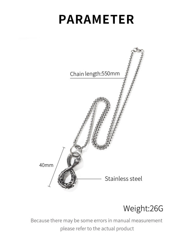 Stainless Steel Snake Chain Necklace