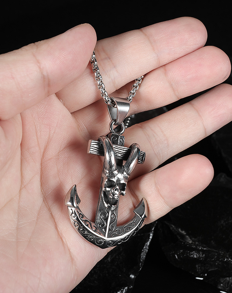 Stainless Steel Fish Hook Necklace