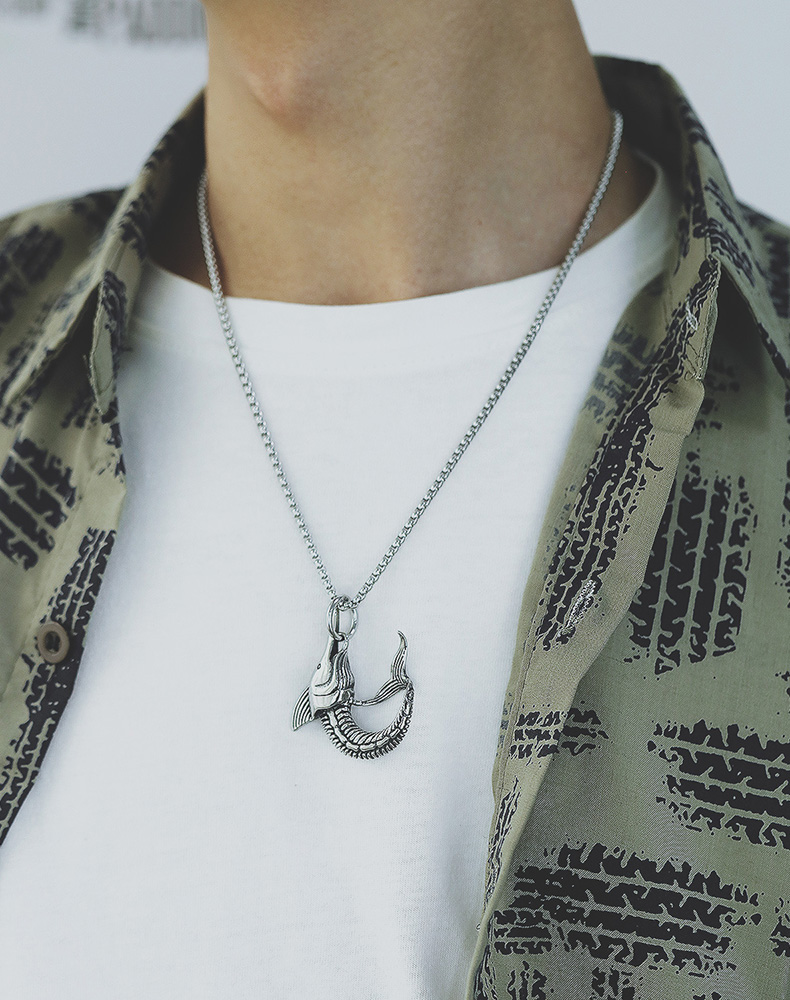 Stainless Steel Fish Hook Pendant