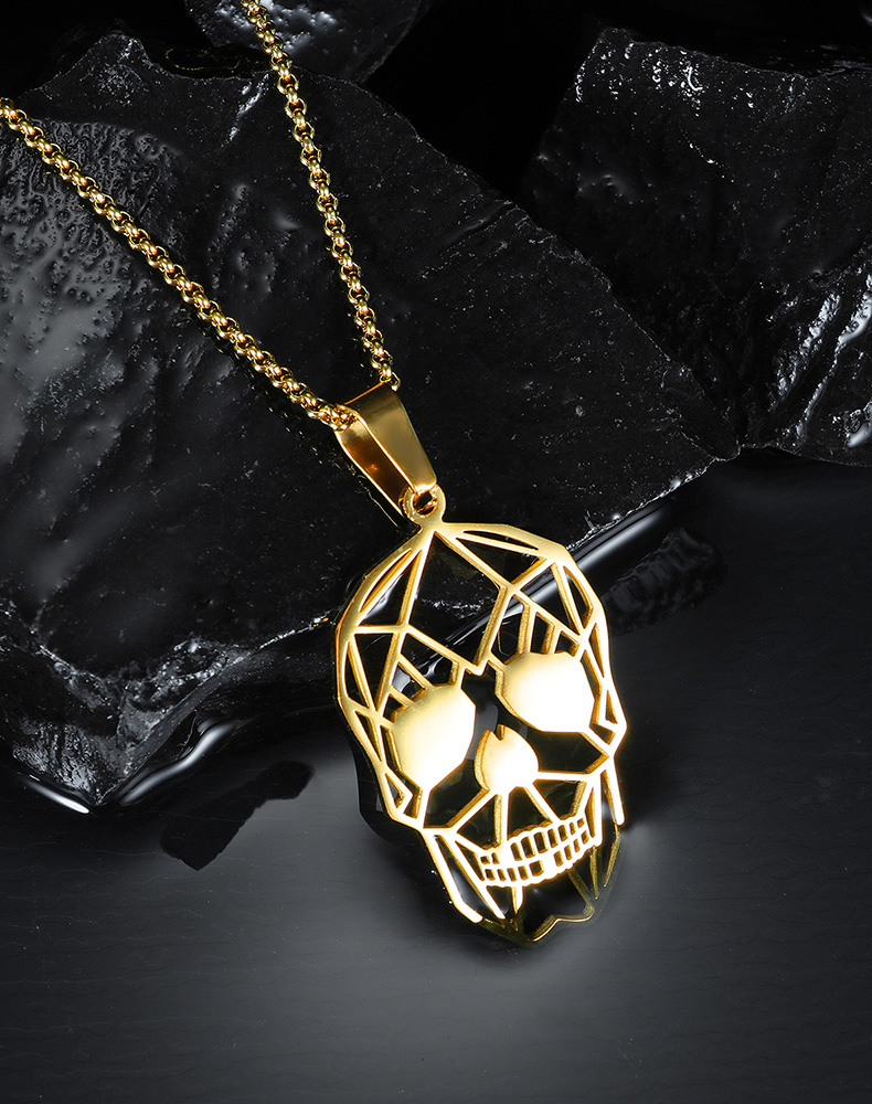 Stainless Steel Skull Necklace