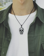 Stainless Steel Skull Necklace