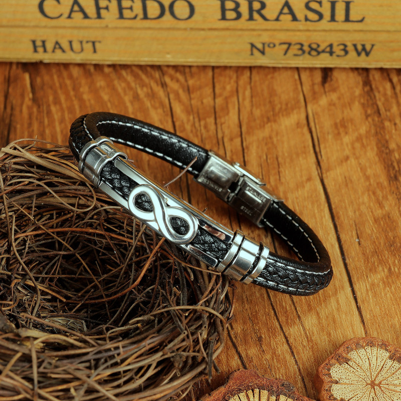 Cuff Mens Leather Bracelet