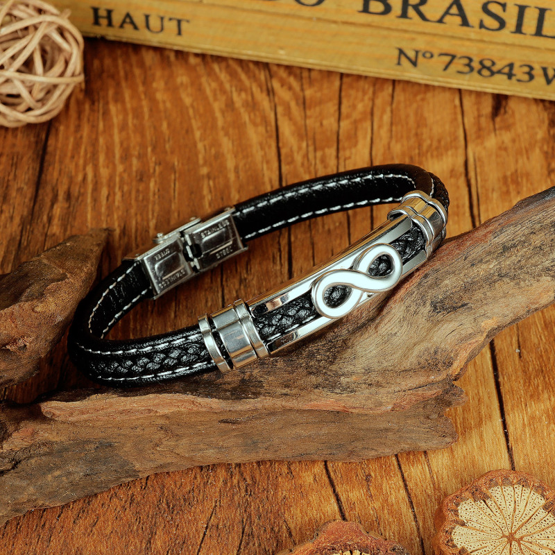 Cuff Mens Leather Bracelet