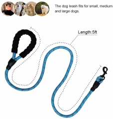 Heavy Duty Braided Long Dogs Manufacturer Designer Nylon Custom Leashes Rope Pet Dog Leash