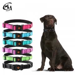 Large Medium Small Premium Soft Padded Reflective Nylon Dog Collar