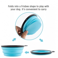 Cats dogs Pet Travel Custom Folding Feeding Collapsible Water Bowls Food Dog bowl