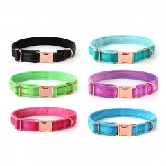 Reflective Thick Dogs Velvet Metal Buckle Luxury Training Pet Products Collars