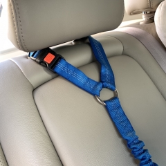 Reflective Elastic Nylon Bungee Safety Restraint Dog Pet Seatbelt Car Adjustable Headrest Seat Belt