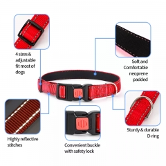 Nylon Dog Collars Leash Personalized Designer Custom Training Pet Products Leashes Set