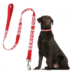 Support Dogs Custom Service Heavy Duty Best Personalized Dog Nylon Leashes And Collar Set