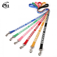 Support Pet Dogs Custom Service Dog Leash Heavy Duty Sublimation Best Personalized Nylon Leashes