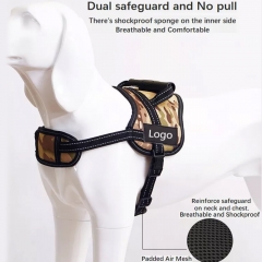 Heavy Duty Military Weight Pulling Reflective Tactical Adjustable Waterproof No Pull Dog Harness