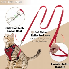 Custom Adjustable Pet Cat Vest Leads Private Label Lift Harness And Leash Set