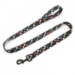 Fashion Colorful Canvas Black Zinc Alloy Clip Canvas Dog Leash