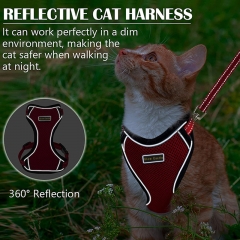 Custom Adjustable Pet Cat Vest Leads Private Label Lift Harness And Leash Set