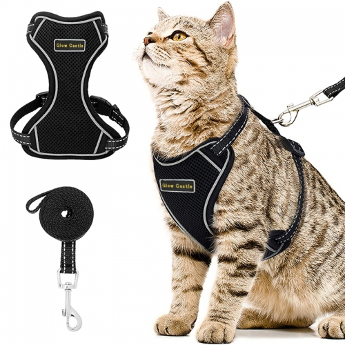 Custom Adjustable Pet Cat Vest Leads Private Label Lift Harness And Leash Set