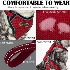 Custom Adjustable Pet Cat Vest Leads Private Label Lift Harness And Leash Set