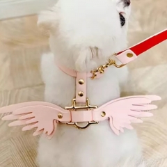 Lovely Cute Wing Hot Sells Luxury Pet Leashes Harness Dog Leash Set