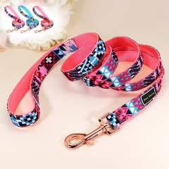 Luxury Padded Adjustable Polyester Pet Lovely Dogs Harness And Leash Set