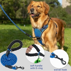 Chest Nylon Mesh Small Vest Adjustable Custom No Pull Large Leash Dog Harness Set