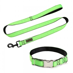 High Quality Private Label Custom Nylon Pet Dog Collars And Leashes Collar Leash Set