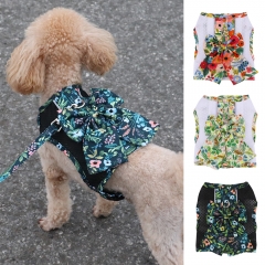 Summer Breathable Mesh Vest New Apparel Flower Bowknot Clothing Costume Small Medium Dog Pet Clothes