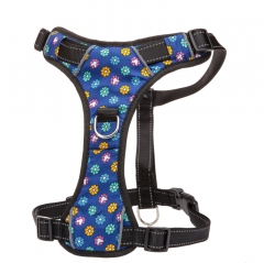 Soft Fancy Polyester Pet Stylish Geometric Pattern Chest Plate Adjustable Custom Dog harness