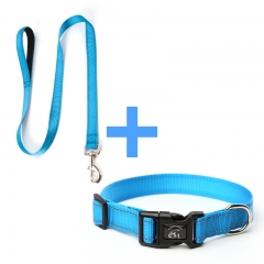 Reflective Nylon Dog Collar Leash Personalized Fashion Custom Training Pet Leashes Set
