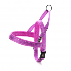 Custom Nylon Mesh Padded Quick Fit Safety Lithe Handle Reflective Soft Training Pet Dog Harness