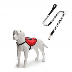 Service Dogs Harness With Zipper Pocket And Leash Support Reflective Dog Harness Leash Set