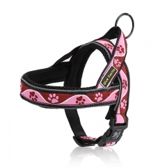 Reflective Running Pattern Easy Walk Breathable Pet Mesh Padded Designers Custom Dog Harness