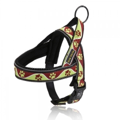 Reflective Running Pattern Easy Walk Breathable Pet Mesh Padded Designers Custom Dog Harness