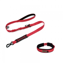 Dog Thick Neoprene Padded Designer Training Reflective Nylon Heavy Duty Soft Collars And Leash Set