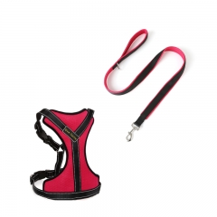 Large Big Reflective Designer Mesh Padded Dogs Leash Sets Walk Custom Small Dog Harness Leash Set