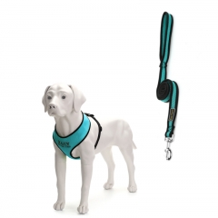 Soft Breathable Vest Air Mesh Dog Leashes Harness Designer Sets Walk Custom Dogs Harness Leash Set