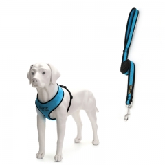 Soft Breathable Vest Air Mesh Dog Leashes Harness Designer Sets Walk Custom Dogs Harness Leash Set