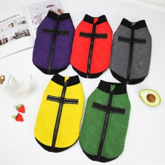 Dogs Vest Puppy Small Medium Zipper Pets Clothes New Clothing Wholesale Suppliers Apparel Shirts Cotton Pet Designer Dog Clothes