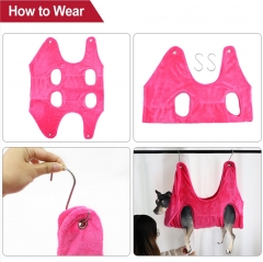 Soft Dog Cat Hammock Helper Harness Small Medium Dogs Cats Restraint Bag Convenient Pet Grooming Tool for Bathing Nail Trimming