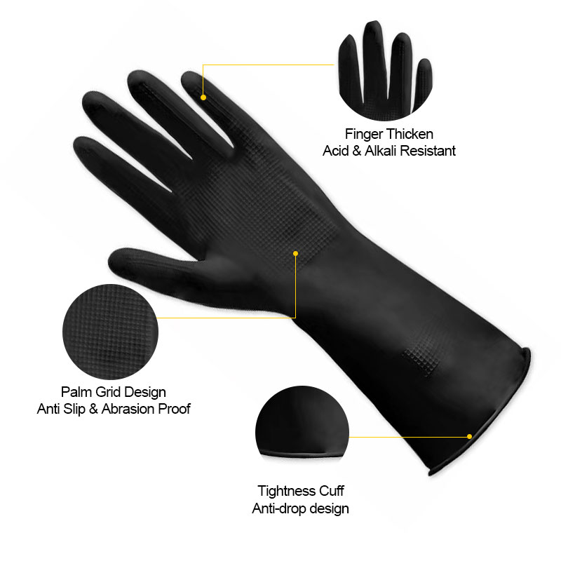 Chemical protective gloves