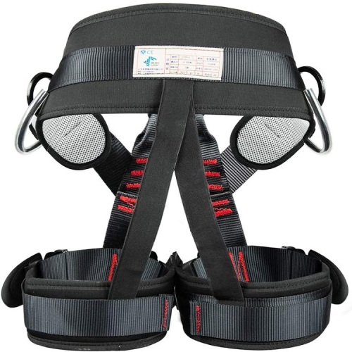 Firefighting half body safety harness rope