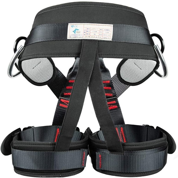Firefighting half body safety harness rope