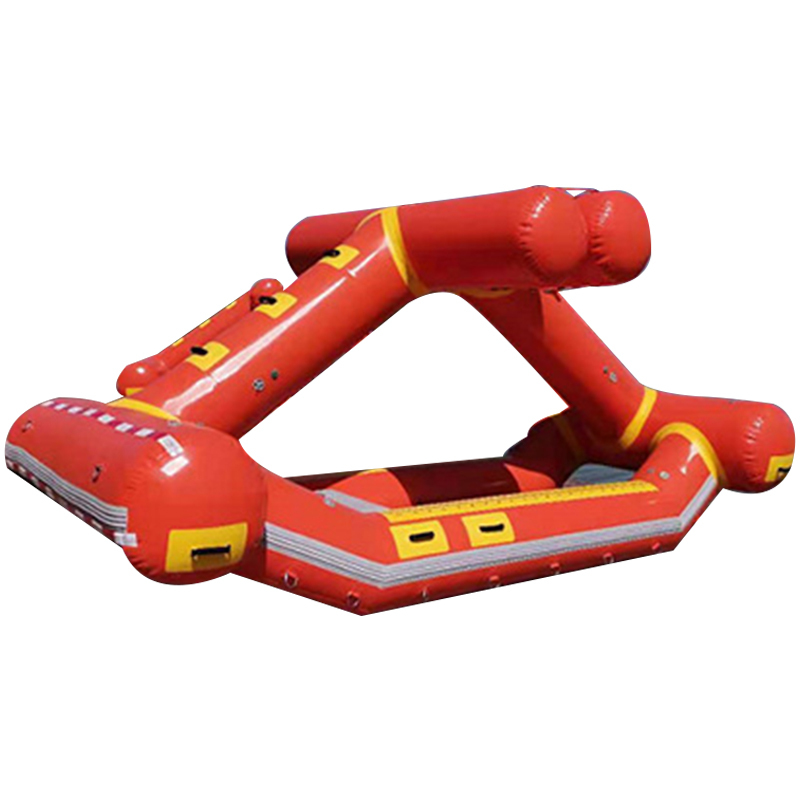 Self-upending lifeboat