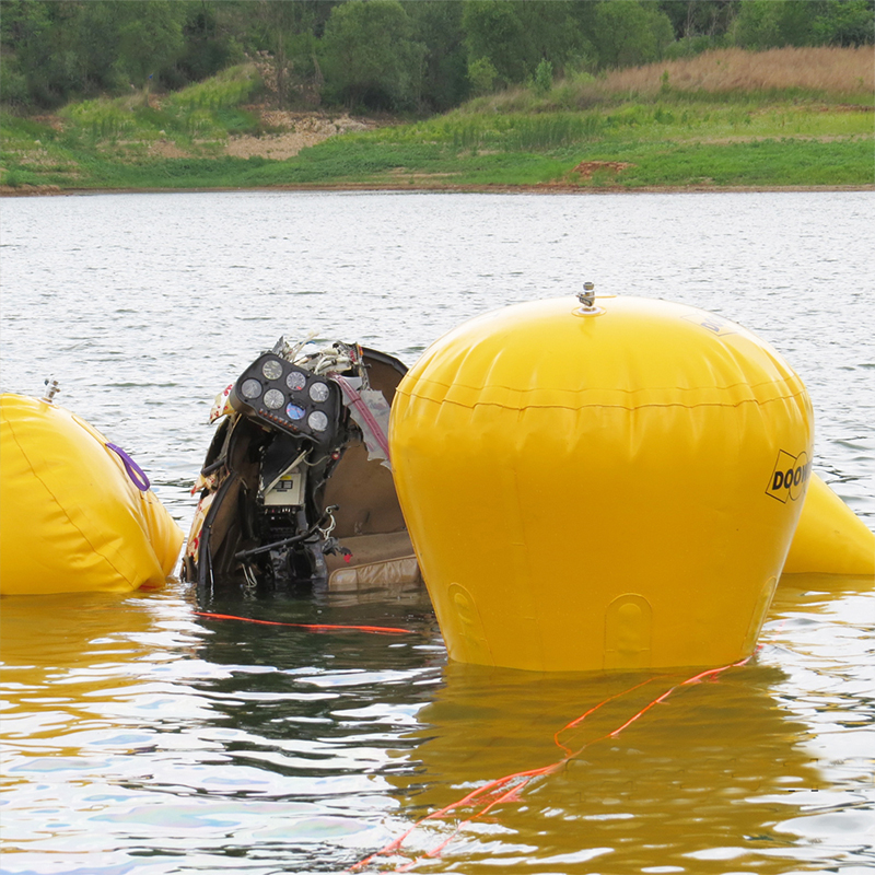 Underwater air lifting buoyancy bag