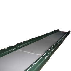 Water and ice rescue platform-inflatable pontoon