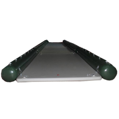 Water and ice rescue platform-inflatable pontoon