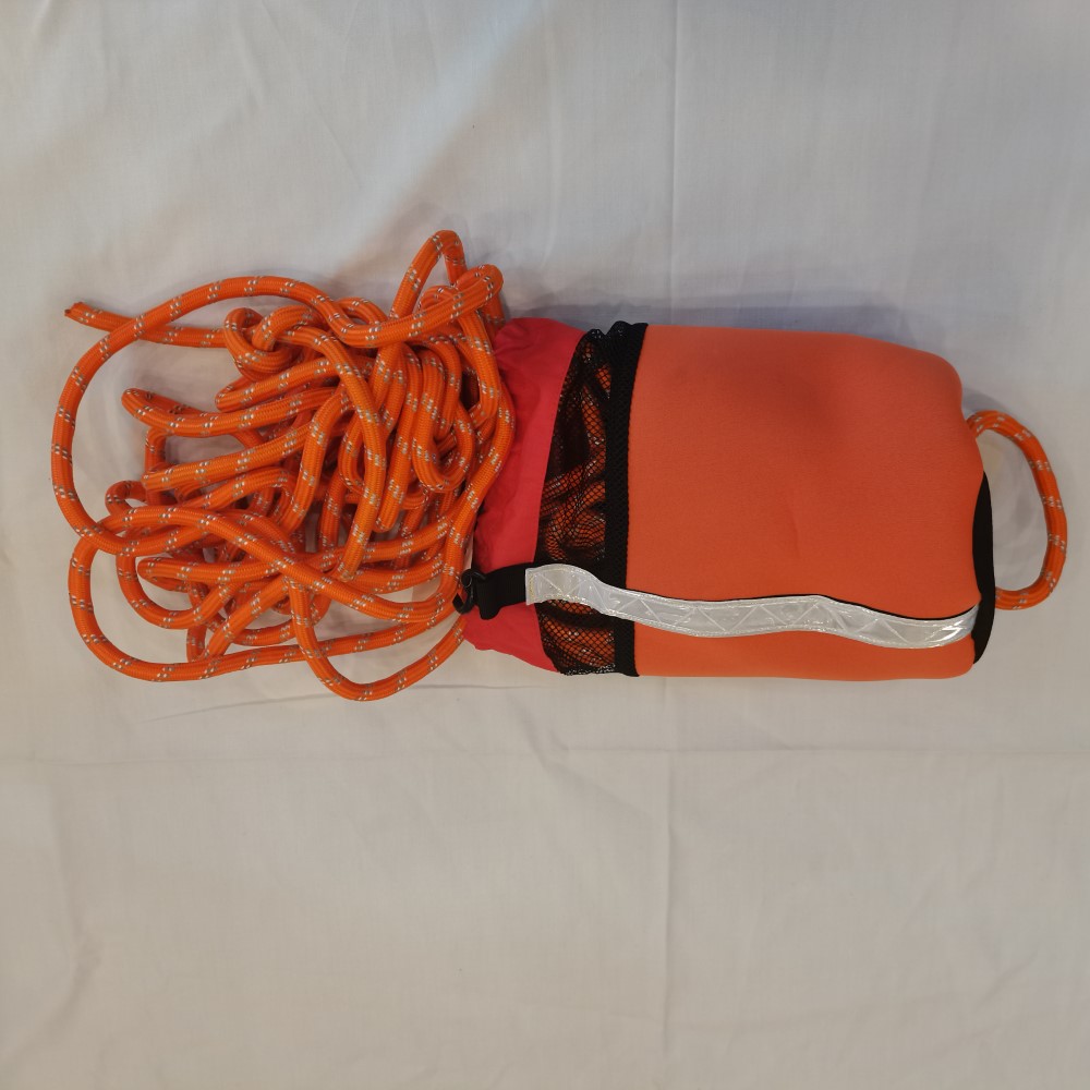 Water life rescue throw rope bag