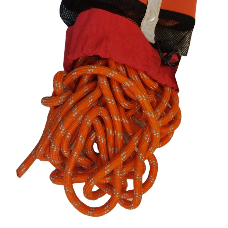 Water life rescue throw rope bag