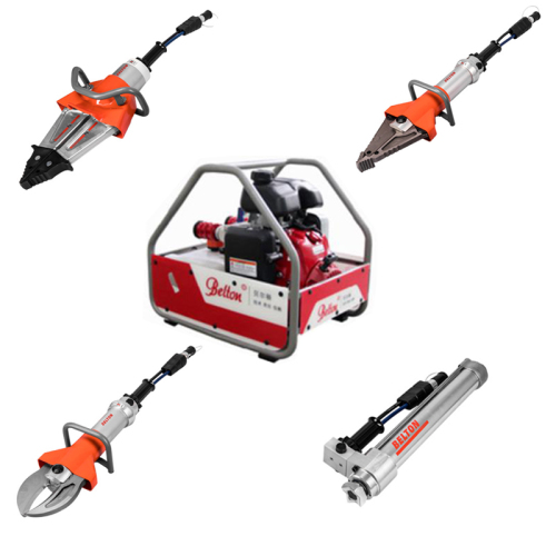 Hydraulic percussive rescue tool kit