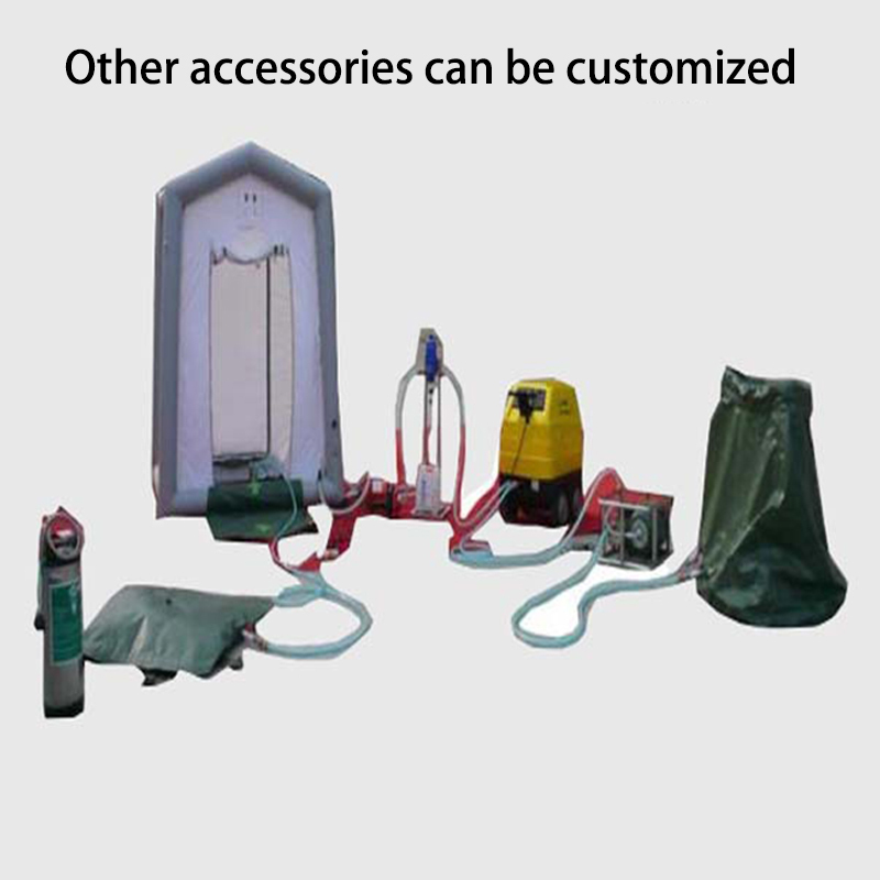 Single-person decontamination tent